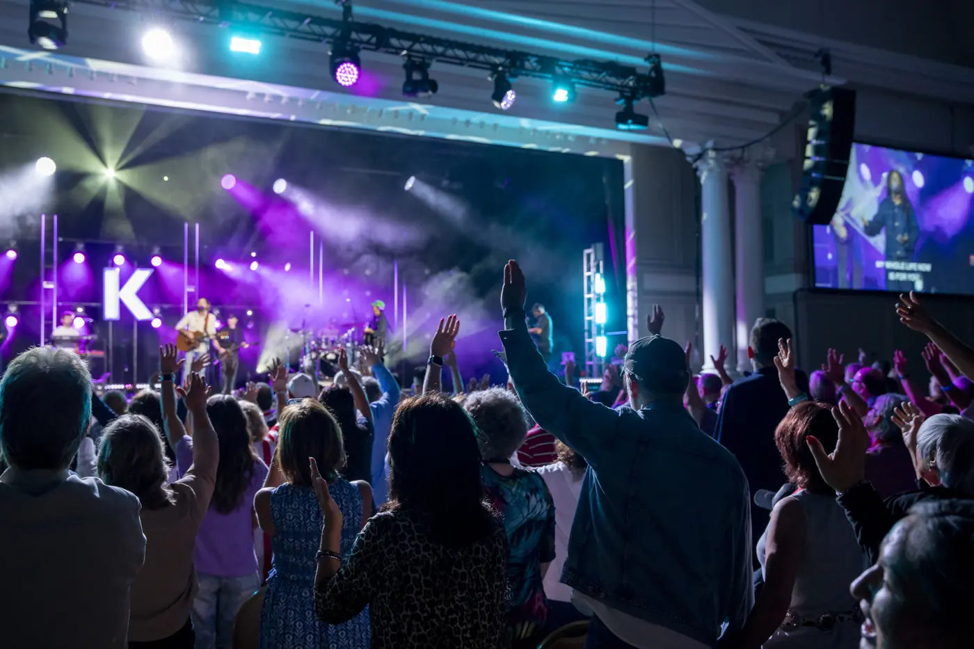 K-LOVE Fan Experience stage with lighting and LED at Gaylord Opryland produced by Orange Thread LIVE