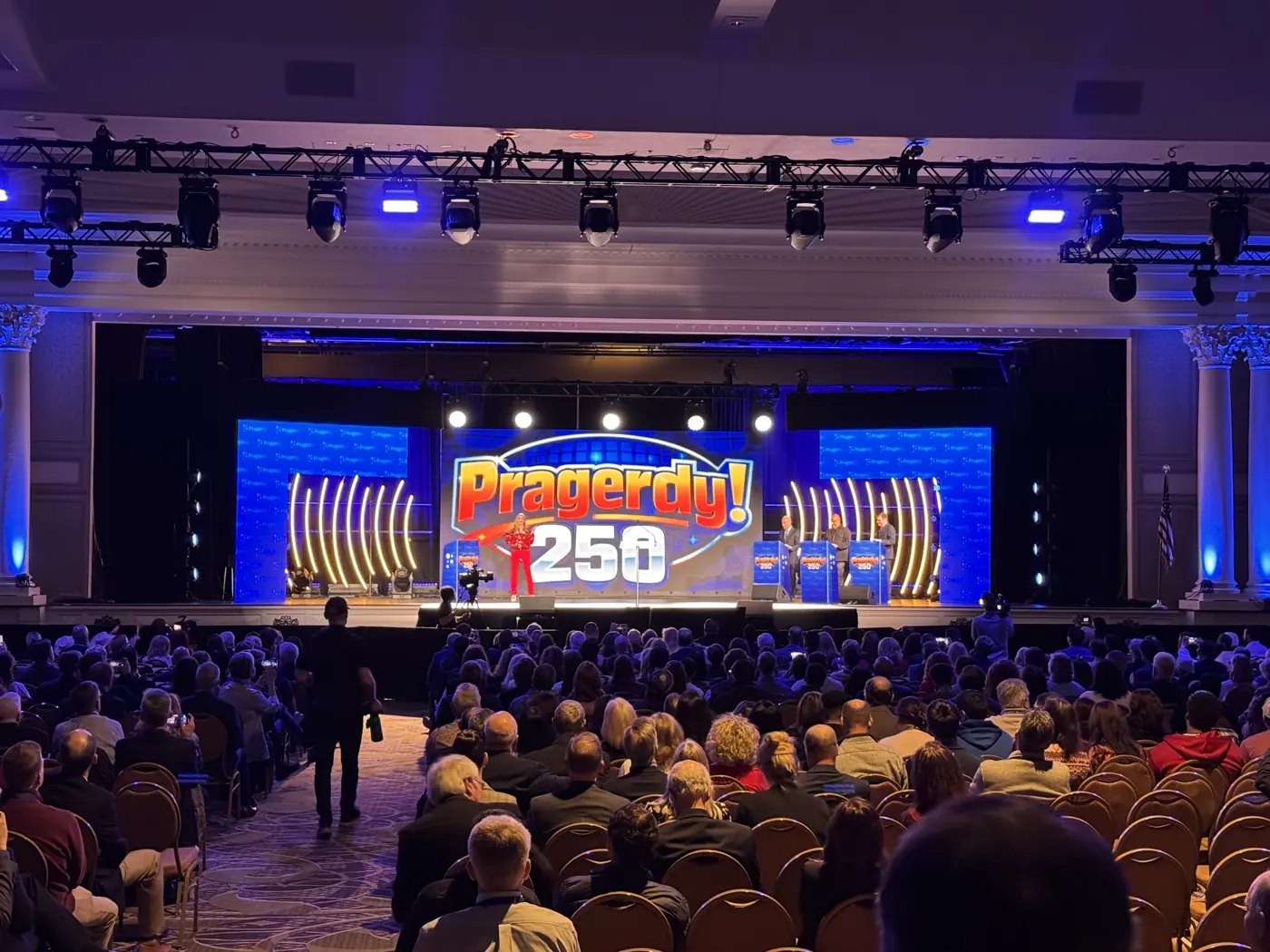 LED video wall on a general session stage at Gaylord Opryland